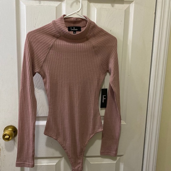 Lulu’s Adelyne Mauve Long Sleeve Bodysuit - Picture 11 of 16
